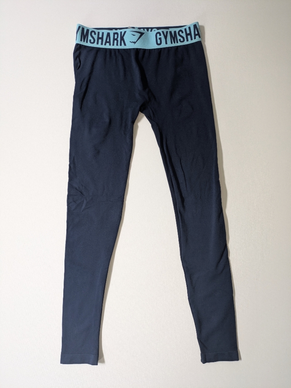 Gymshark Teal and Navy Workout Leggings Medium
